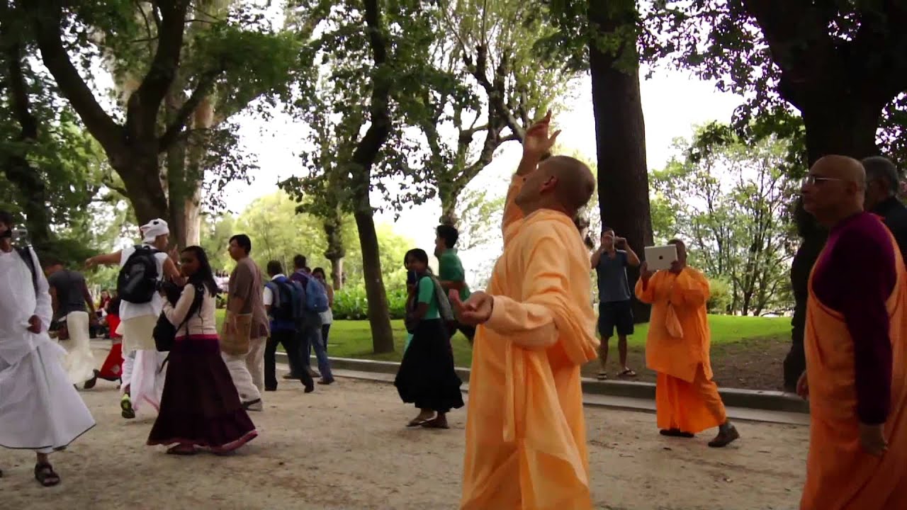 Historic Harinama with Radhanath Swami in Santiago de Compostela - 23 Aug 2012