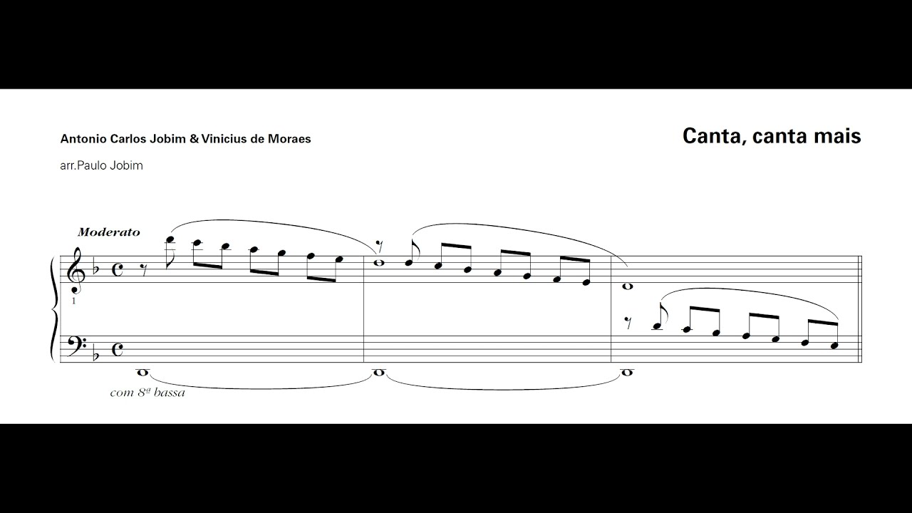 Tom Jobim - Canta, canta mais (arr. Paulo Jobim) (Itamar Assiere, piano)