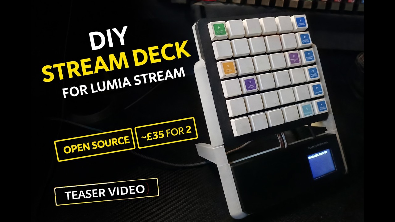 I Built My Own Stream Button Deck (36 Keys) | LumiCon 6×6 Mini Teaser