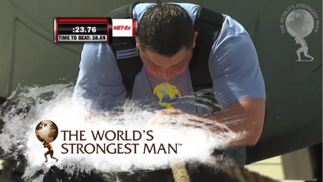 2008 Plane Pull: Sebastian Wenta | World's Strongest Man