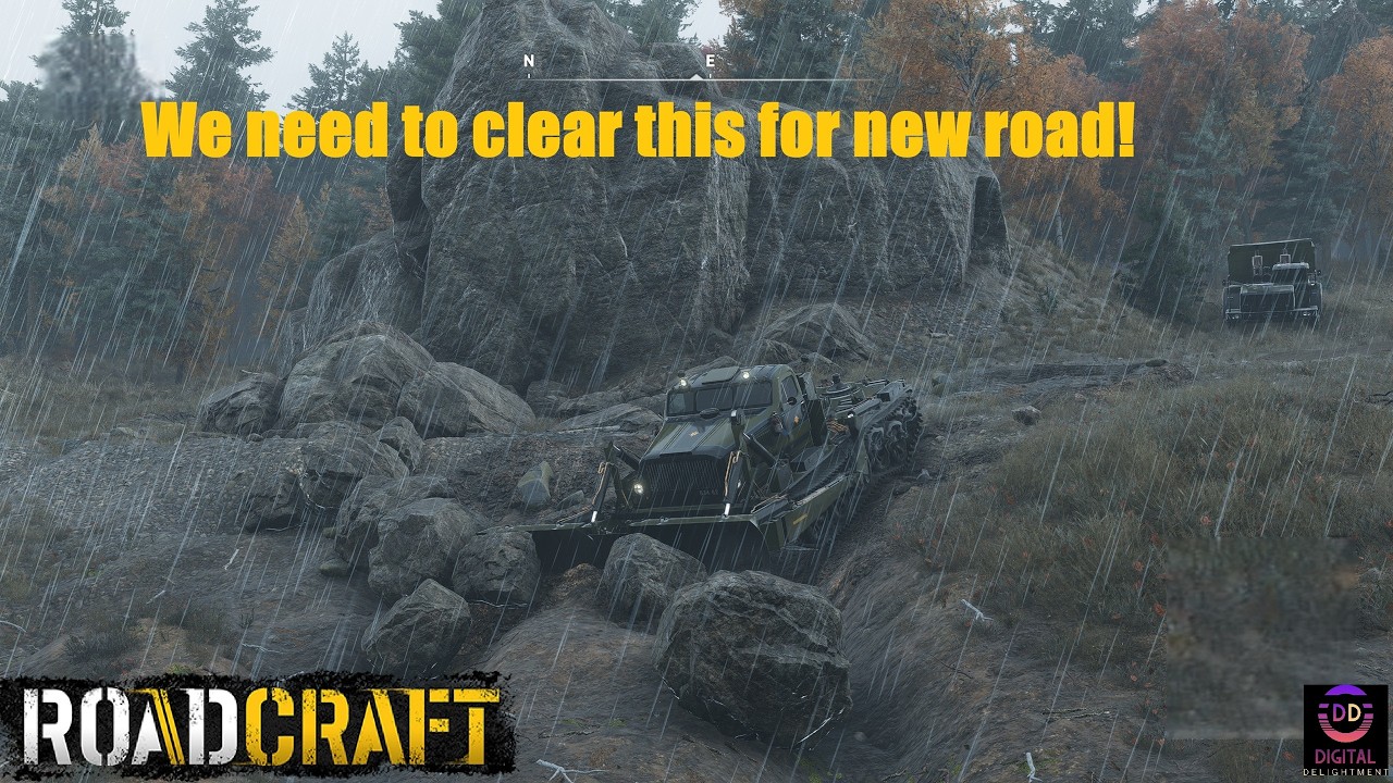 RoadCraft - With a heavy obstacle !