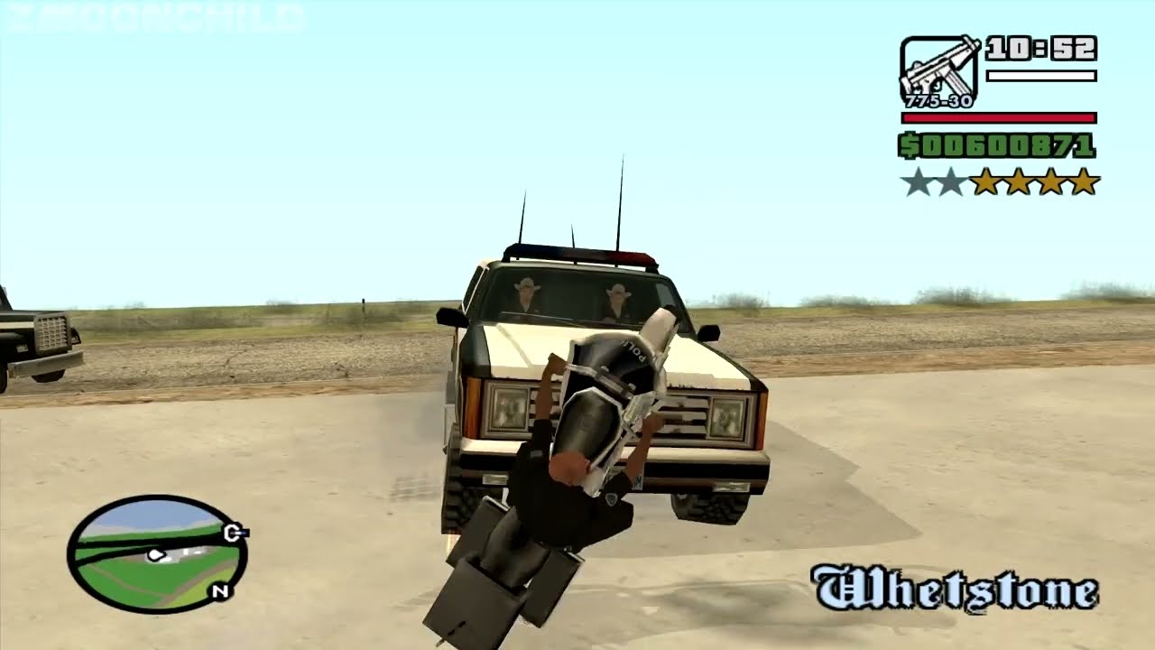 Badlands with a 4 Star Wanted Level - Badlands mission 1 - GTA San Andreas