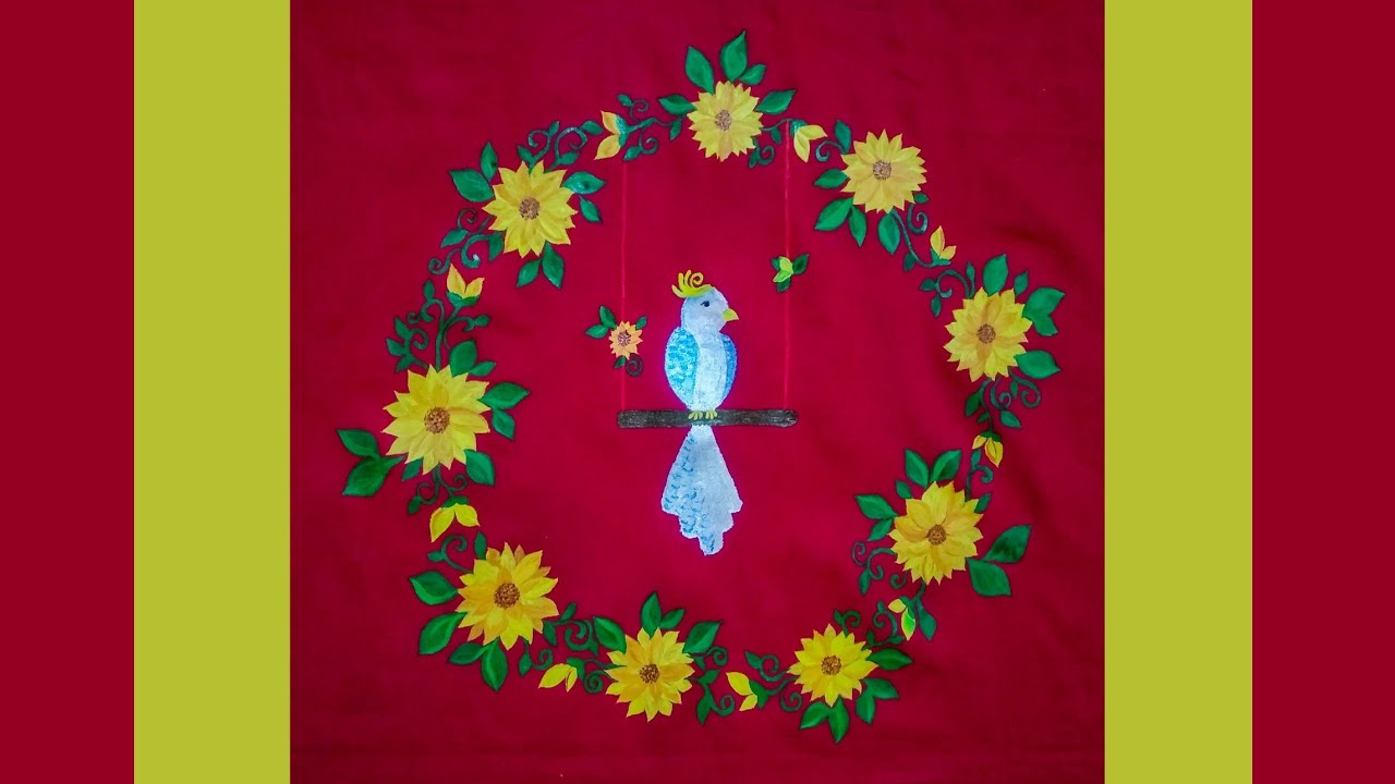 Basic natural handprint dress design.