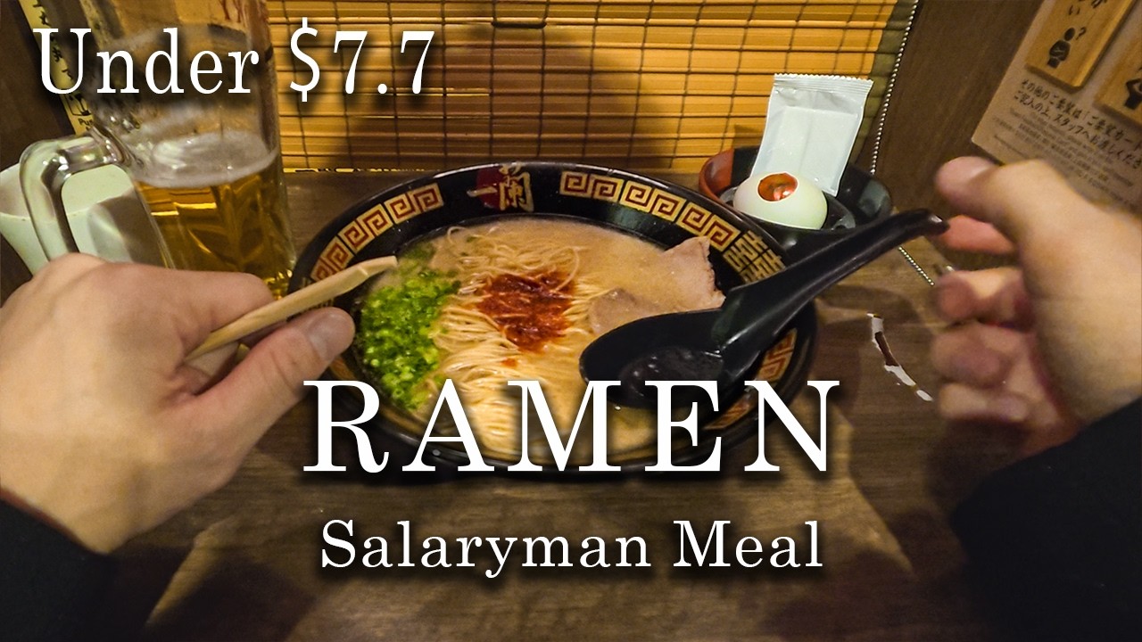 Under ¥1,200 | Ramen | Tokyo Salaryman After-Work Routine (POV)