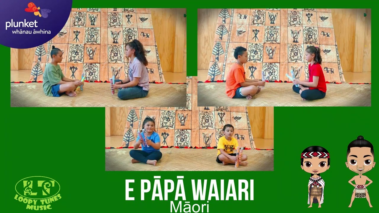 E Pāpā Waiari | Traditional Tī Rakau Song for Kids | Pasifika Beatz