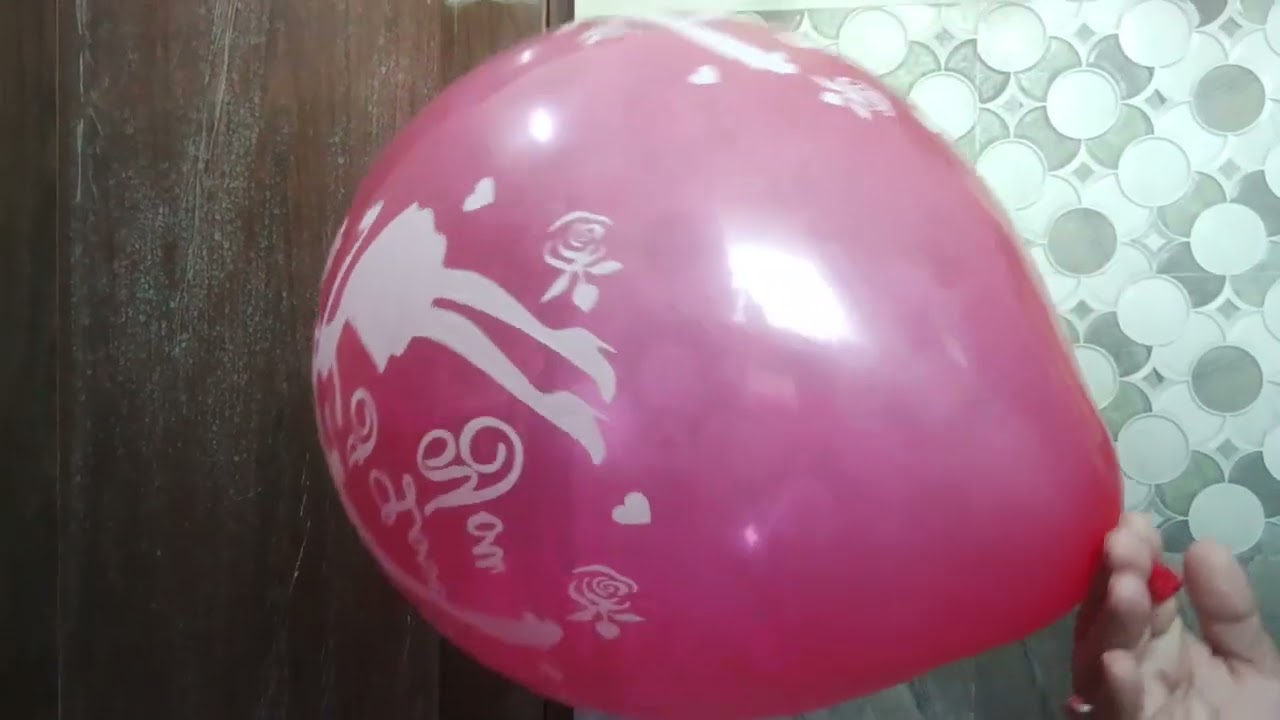 ASMR Blowing up and deflating I 💕 you balloon. Please subscribe to my channel for more balloon video