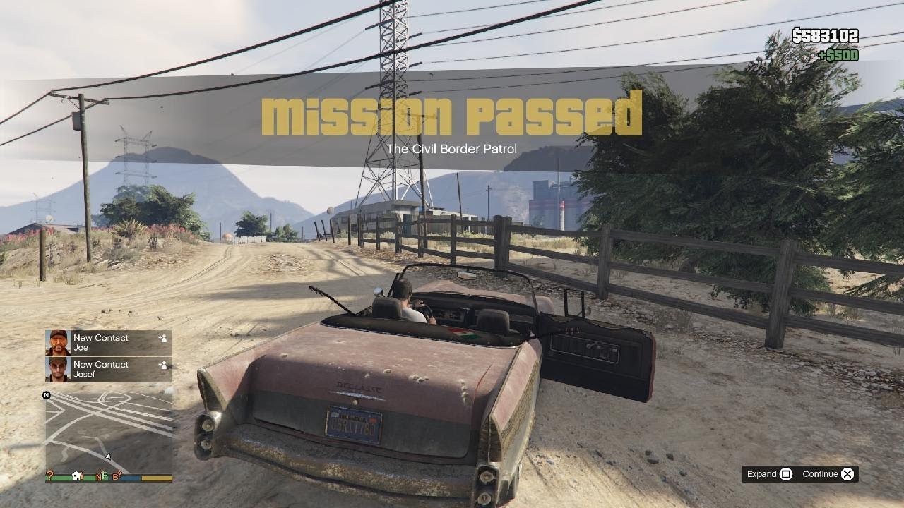 Civil border petrol Trevor Stranger and Freaks Gta5