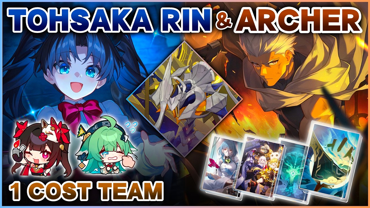 E0 Tohsaka Rin & E0 Archer vs Apocalyptic Shadow 4.4 Starward Mode (1 Cost Team) | Honkai: Star Rail