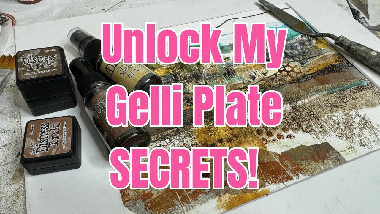 Revealing My Top Mixed Media Gelli Plate Secrets! #mixedmediaart #mixedmedia #gelliprinting