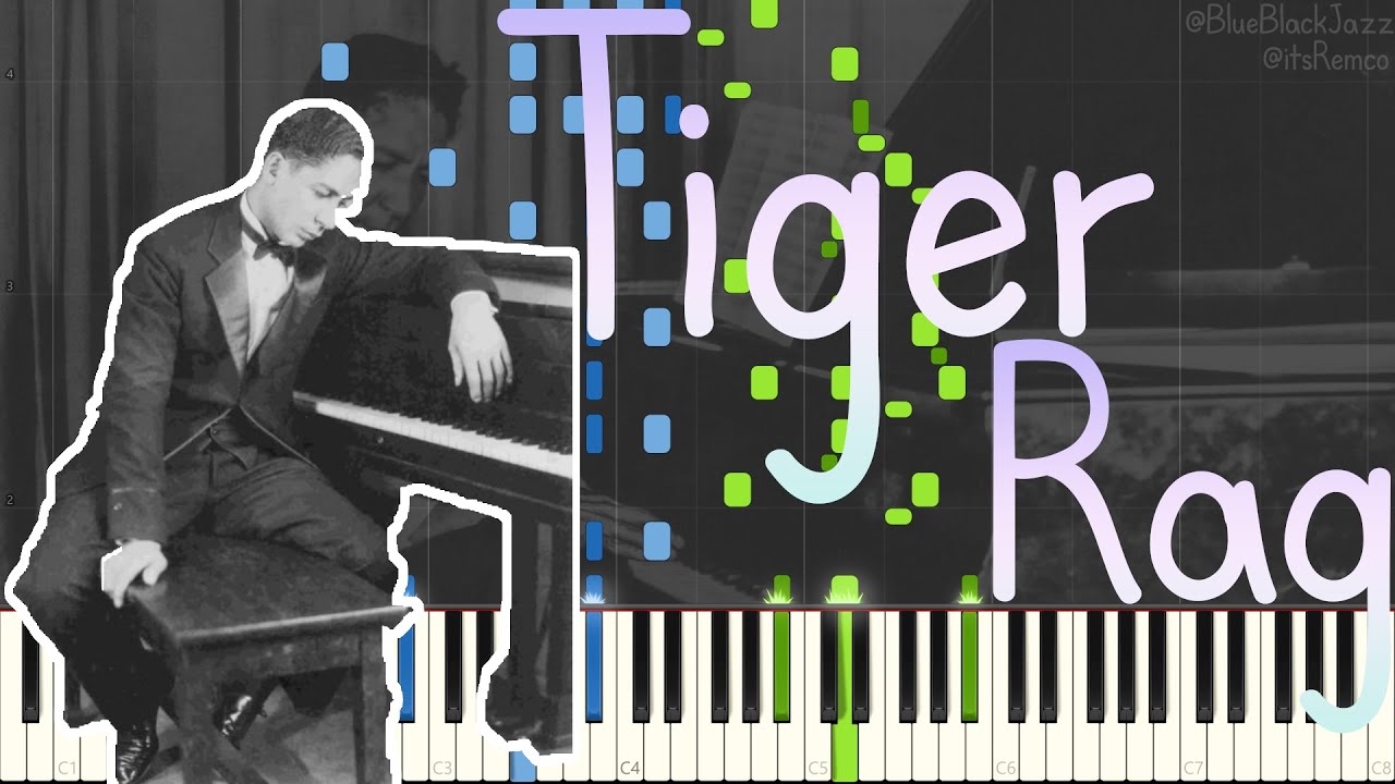 Jelly Roll Morton - Tiger Rag 1938 (Classic New Orleans Jazz Piano Synthesia)