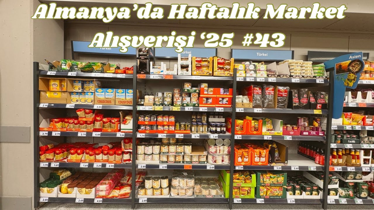 Almanya'da haftalık market alışverişi '25 #43 | Seyahat haftası alışverişleri