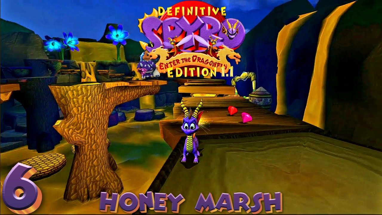 Spyro: Enter the Dragonfly - Definitive Edition 1.1 (Update) Mod: Part 6: Honey Marsh 100%