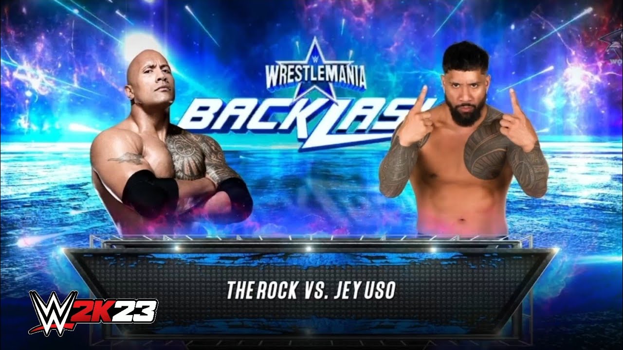 The Rock vs Jey Uso - Pelea Buenisima🔥WWE 2K23 Gameplay
