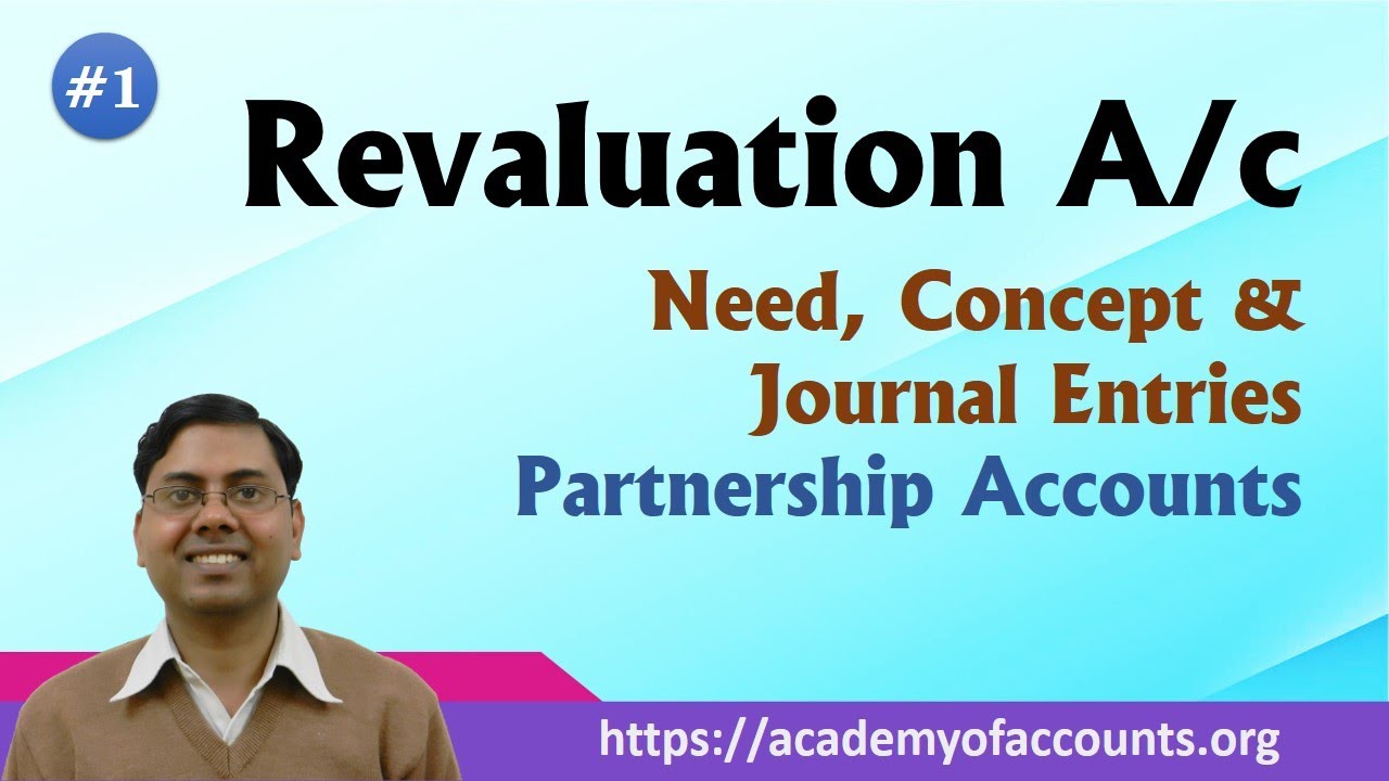 Revaluation Account (Need, Concept and Journal Entries) ~ Partnership Accounts