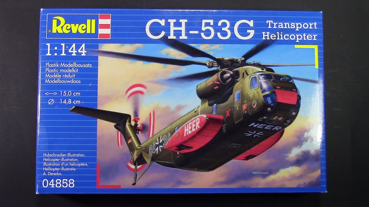 Сборка и покраска модели вертолета CH-53G от Revell в масштабе 1/ 144