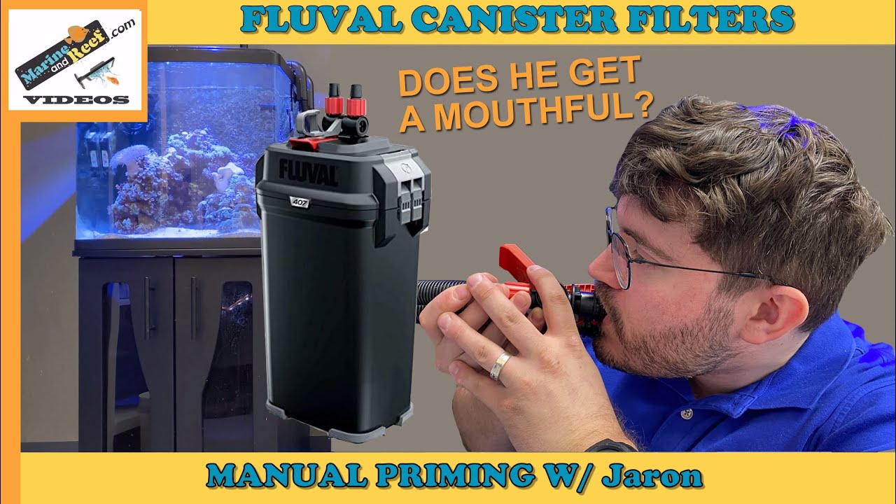 MarineAndReef.com: Ручная прокачка канистрового фильтра Fluval
