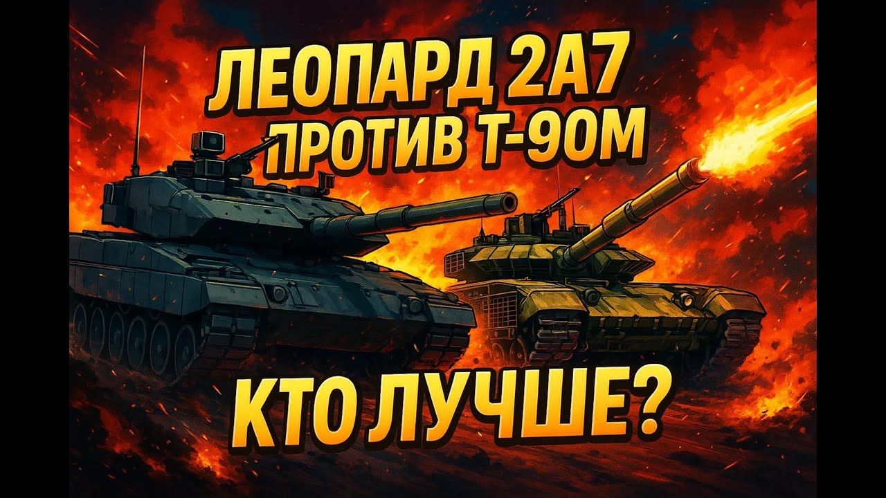 Леопард 2А7 vs Т90м. Кто лучше? 🦾