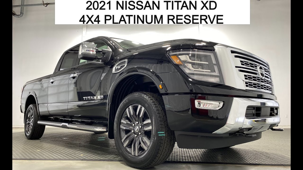 2021 Nissan Titan XD Platinum Reserve 4X4 Black #2021NissanTitan #NewtonNissanGallatin #Nashville