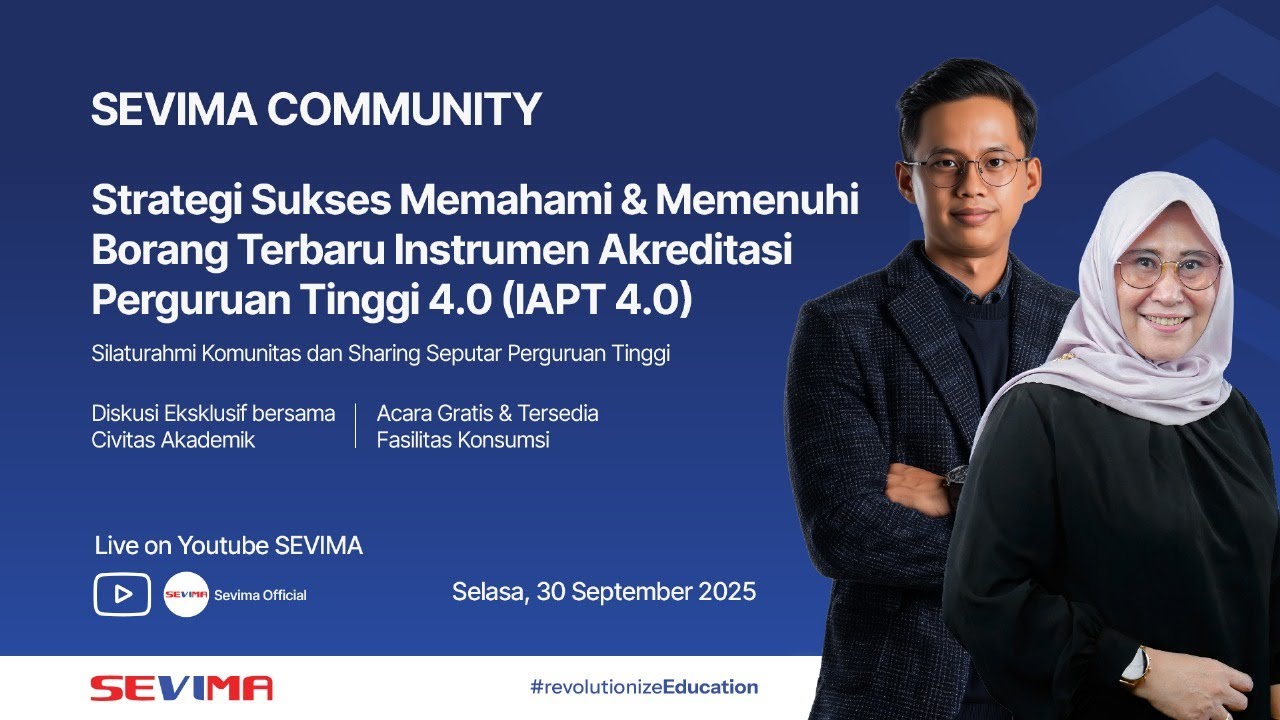 🔴LIVE - Strategi Sukses Memahami & Memenuhi Borang Terbaru Instrumen Akreditasi Perguruan Tinggi 4.0