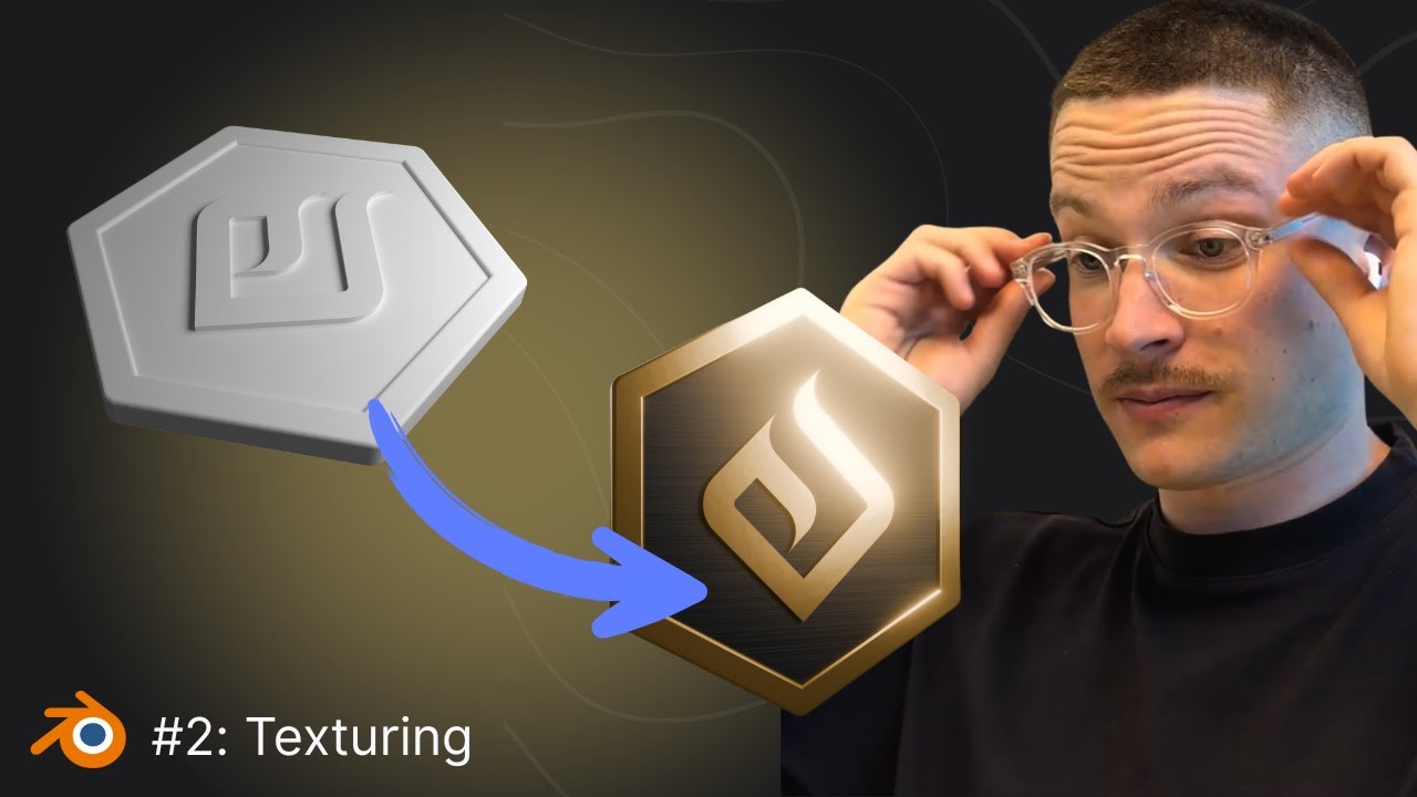 Blender: Create a Strava-Style Badge – Part 2: Materials & Lighting