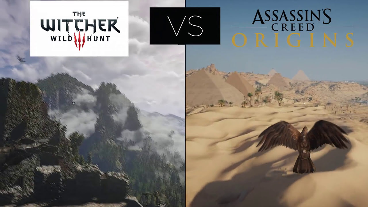 The Witcher 3: Wild Hunt vs Assassin's Creed Origins | Visual Comparison