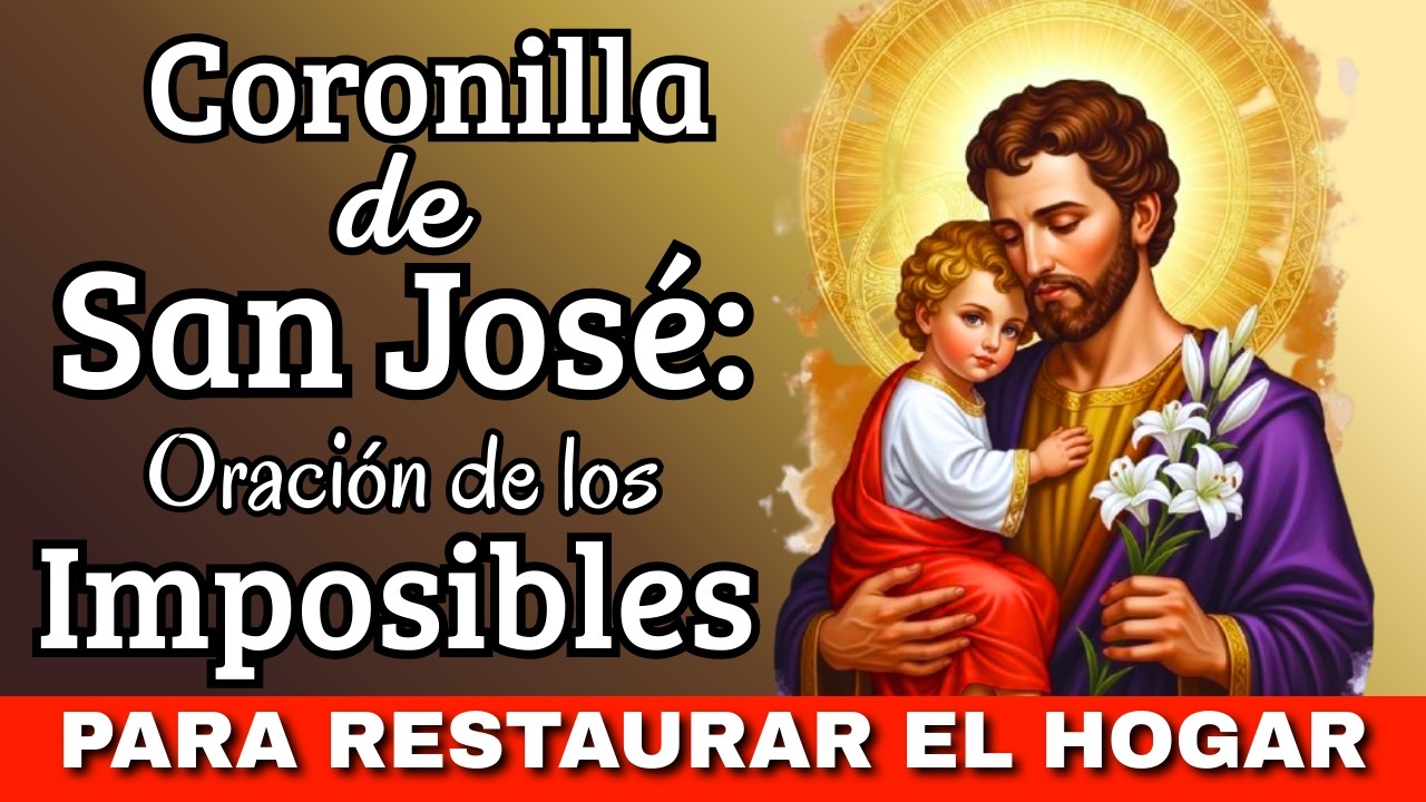 Coronilla de San José: Oración de los Imposibles para Restaurar el Hogar