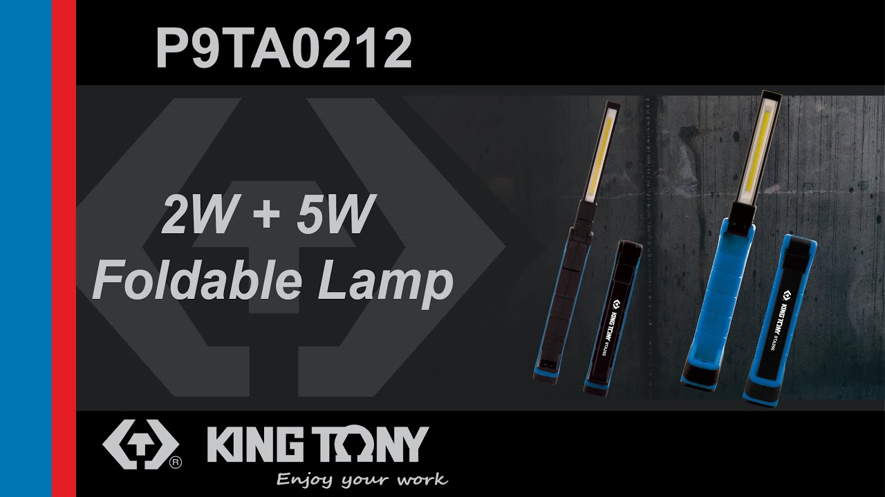KING TONY-P9TA0212 200 Lumen + 500 Lumen Foldable Lamp