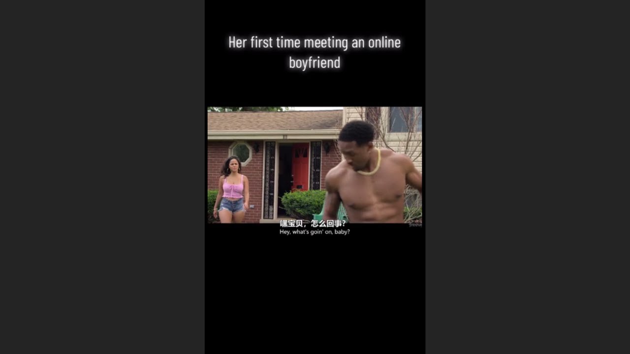 !! Her first time meeting an online boyfriend !!  tiktok film19050
