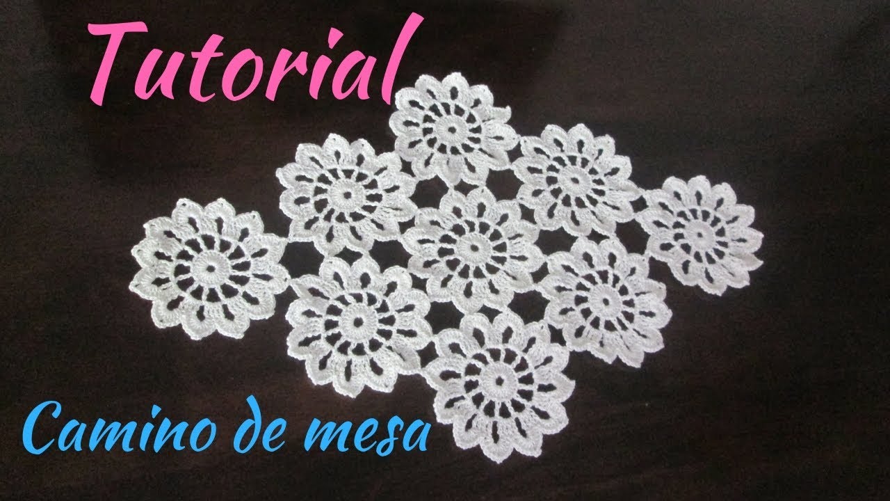 ⭕ Cómo hacer centro de mesa y Unir motivos a crochet. PARTE 2