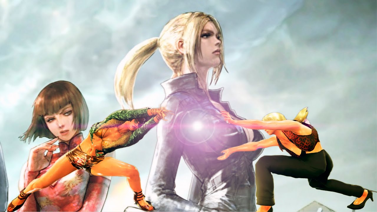 An angry Anna main. Nina Williams vs Anna Williams. Tekken 7.(Sisters stomp each other)