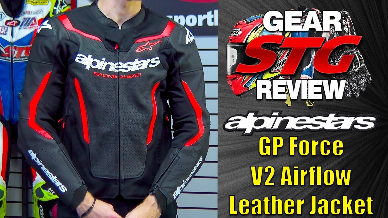 Обзор кожаной куртки Alpinestars GP Force V2 Airflow от SportbikeTrackGear.com
