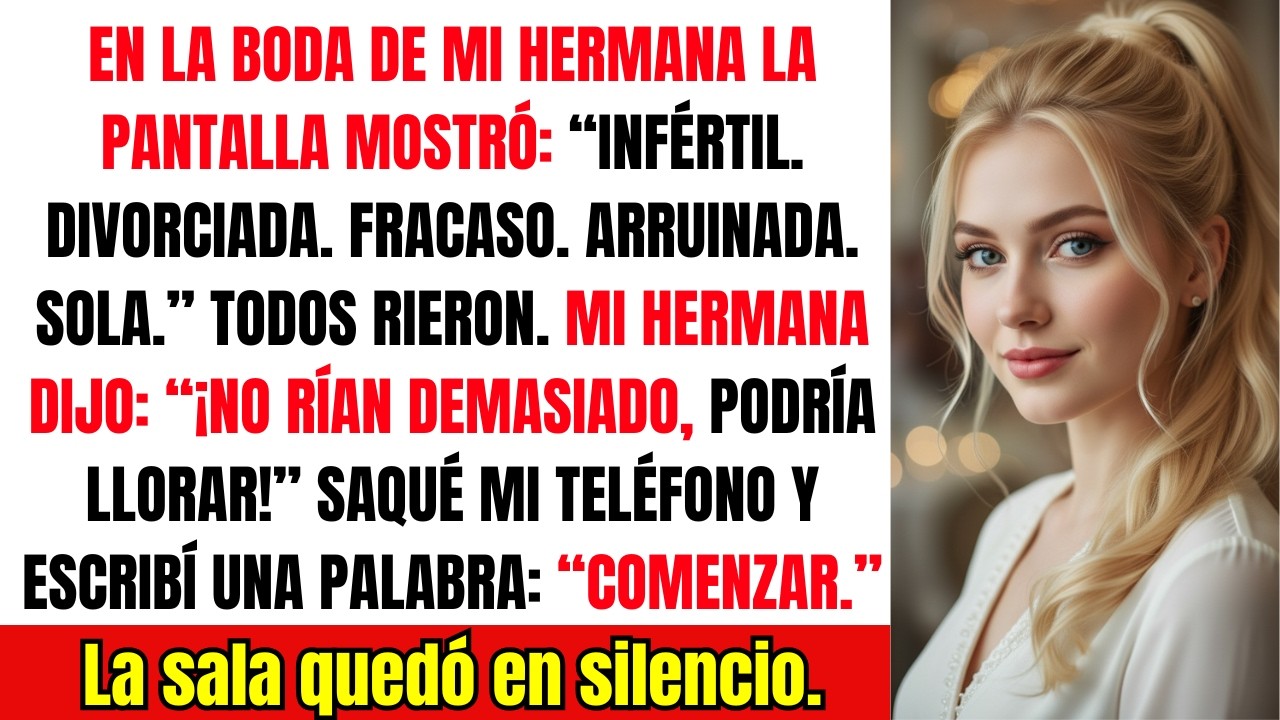 Me Humillaron en la Boda de Mi Hermana… Un Solo Mensaje Cambió Todo