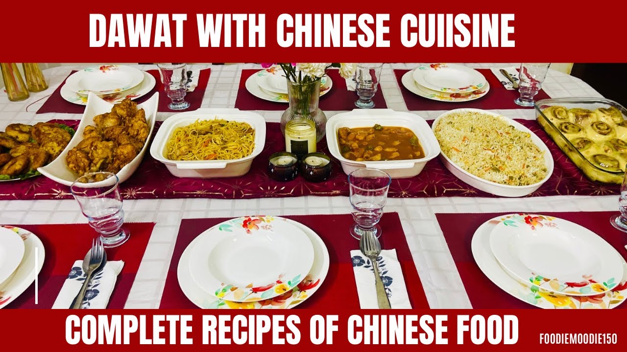 Chinese cuisine / Chinese recipes / complete chinese dinner menu by foodiemoodie150