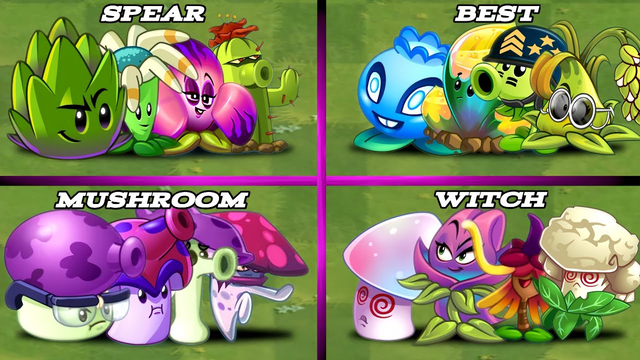 4 Team || Spear - Best - Mushroom - Witch || Who Will Winb??