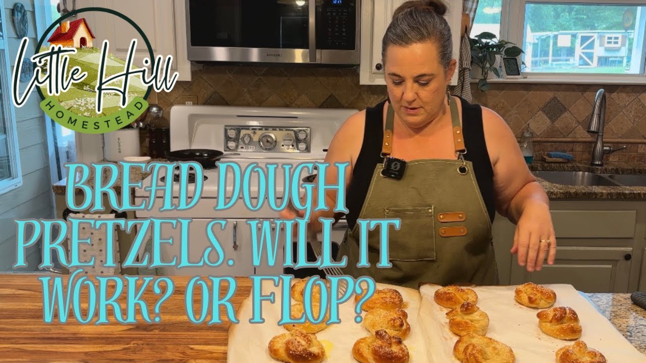 Pretzels from our bread dough? Will we flop or succeed? Come along to find out.