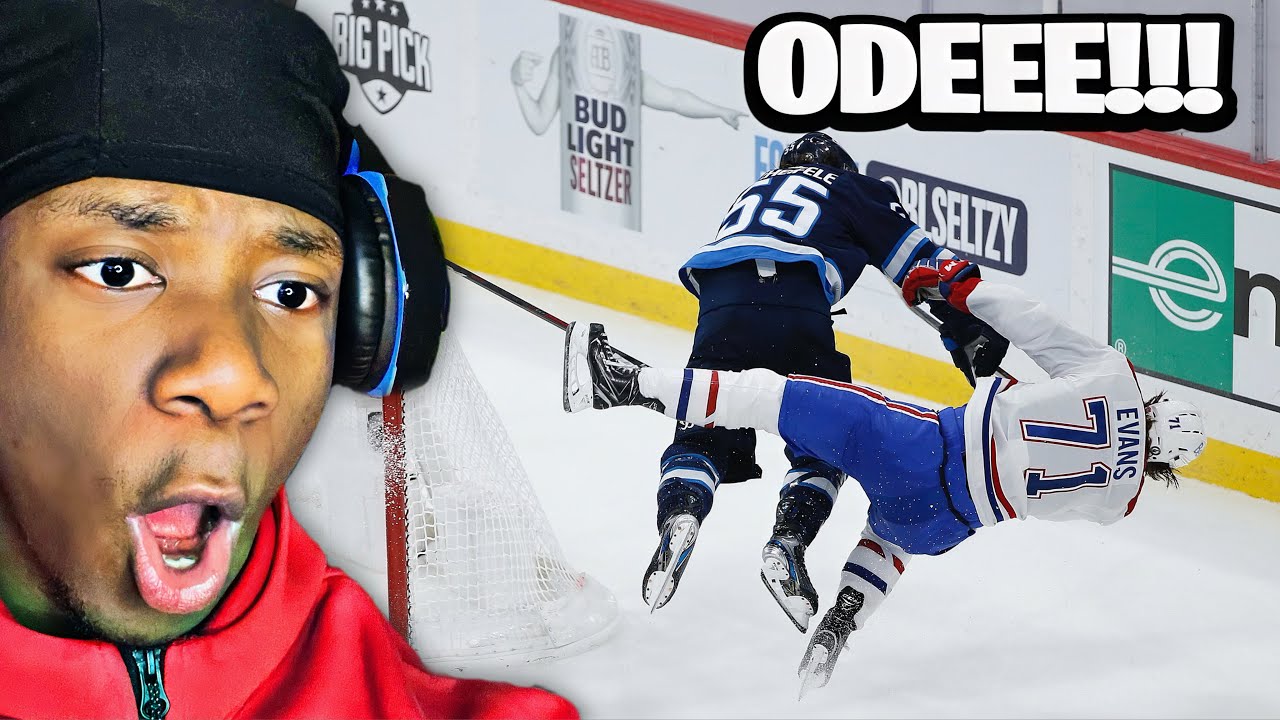HOW IS THIS LEGAL LOL!! Reacting to NHL Biggest Hits Of All Time!
