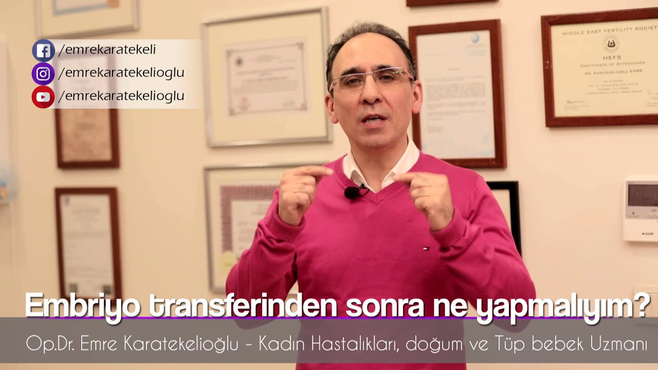 Embriyo Transferinden Sonra Ne Yapmalıyım?