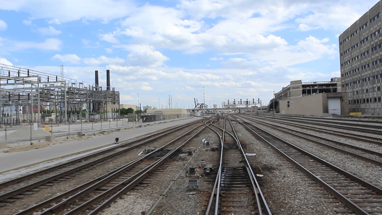 Departing Chicago Union Station front view