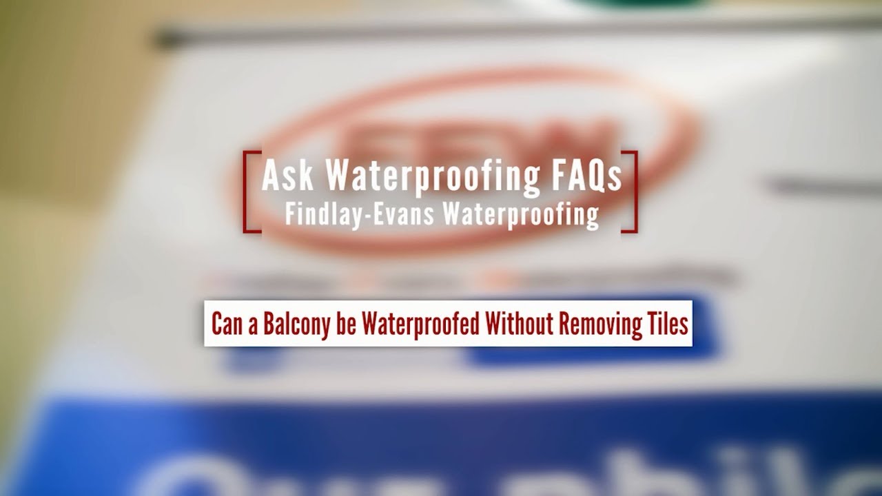 Can a Balcony be Waterproofed Without Removing the Tiles?
