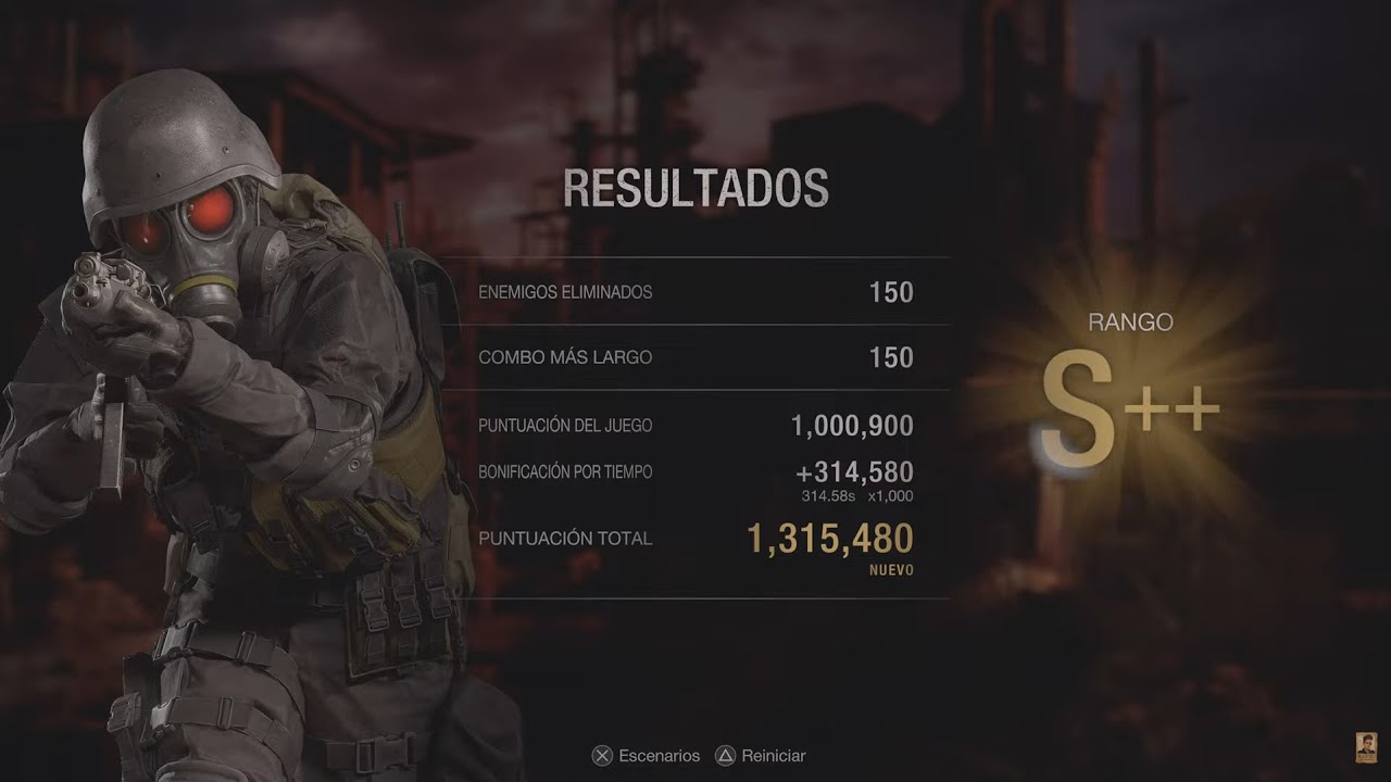 RE4 - Hunk Mercenaries Rank S++ - Island