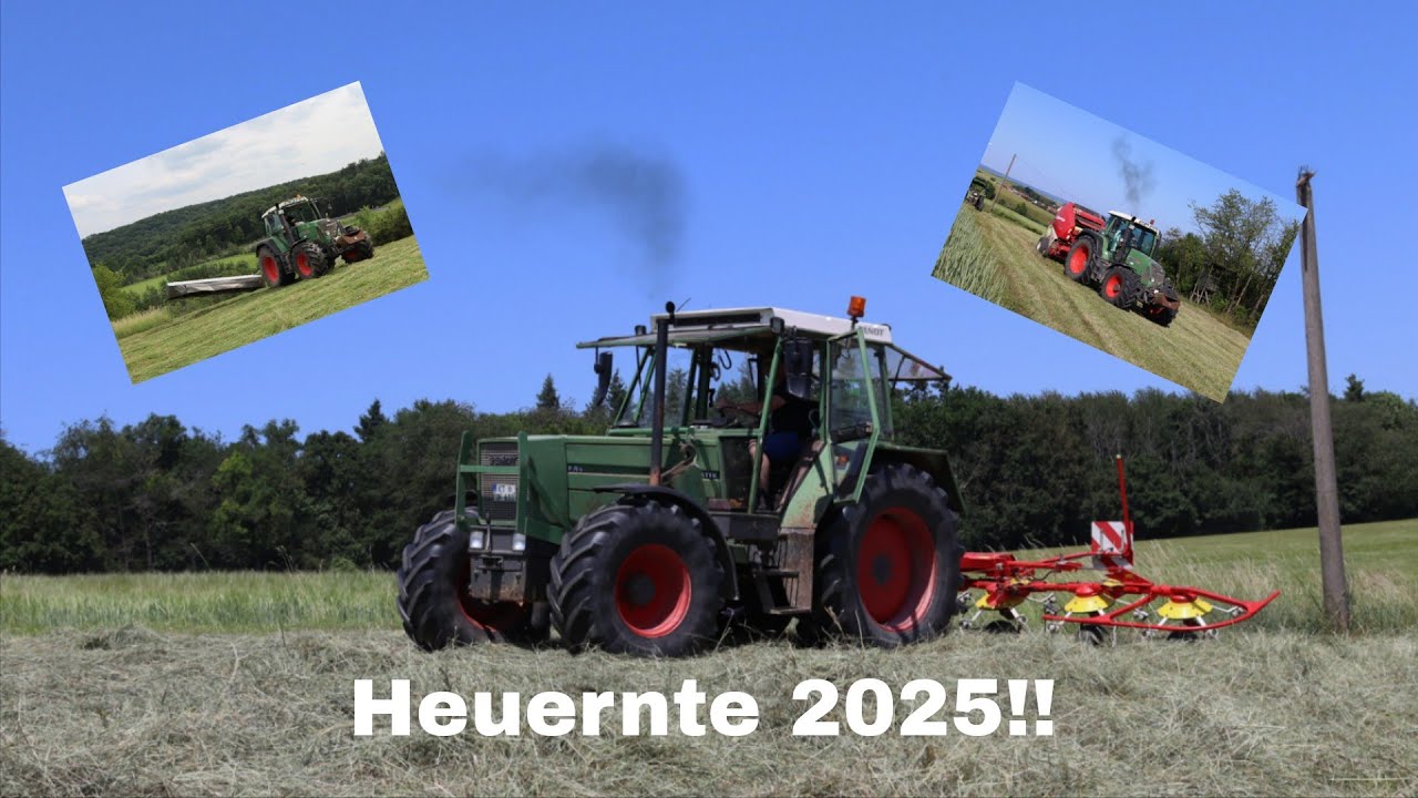Heuernte 2025‼️|Heuernte 2025 beim Feldmäuschen💯🔥😍|611LS,415vario|Sound🔥
