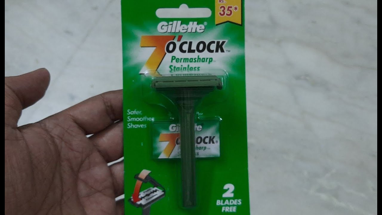 Gilette 7'o Clock Double Edge Safety Razor + free blades Cheap and Best | Add2Cart