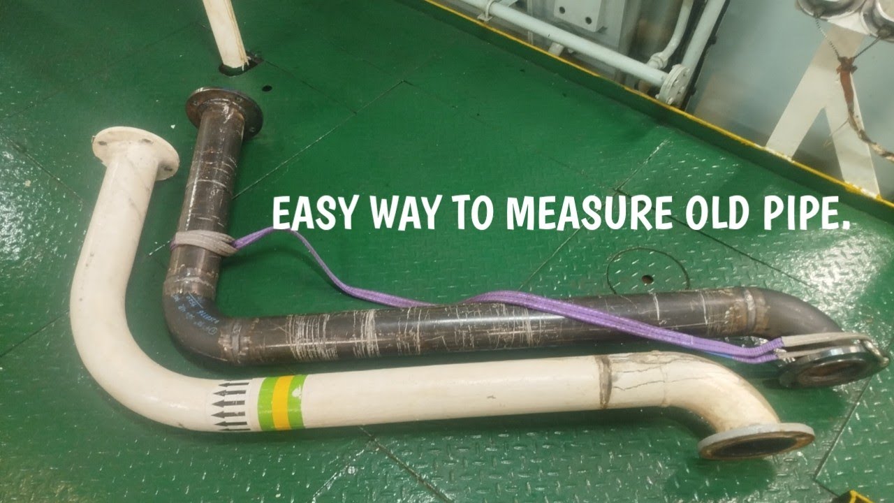 Easy way to measure old pipe.