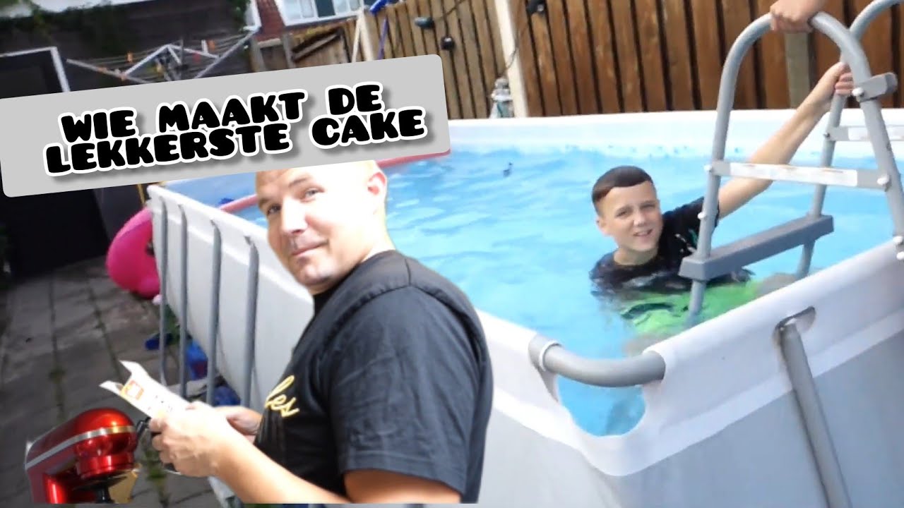 PAPA GAAT VANDAAG BAKKEN 😁 DENLEY MET KLEREN HET ZWEMBAD IN | DE FAMILIE SNIJDERS #FAMILIEVLOGGERS