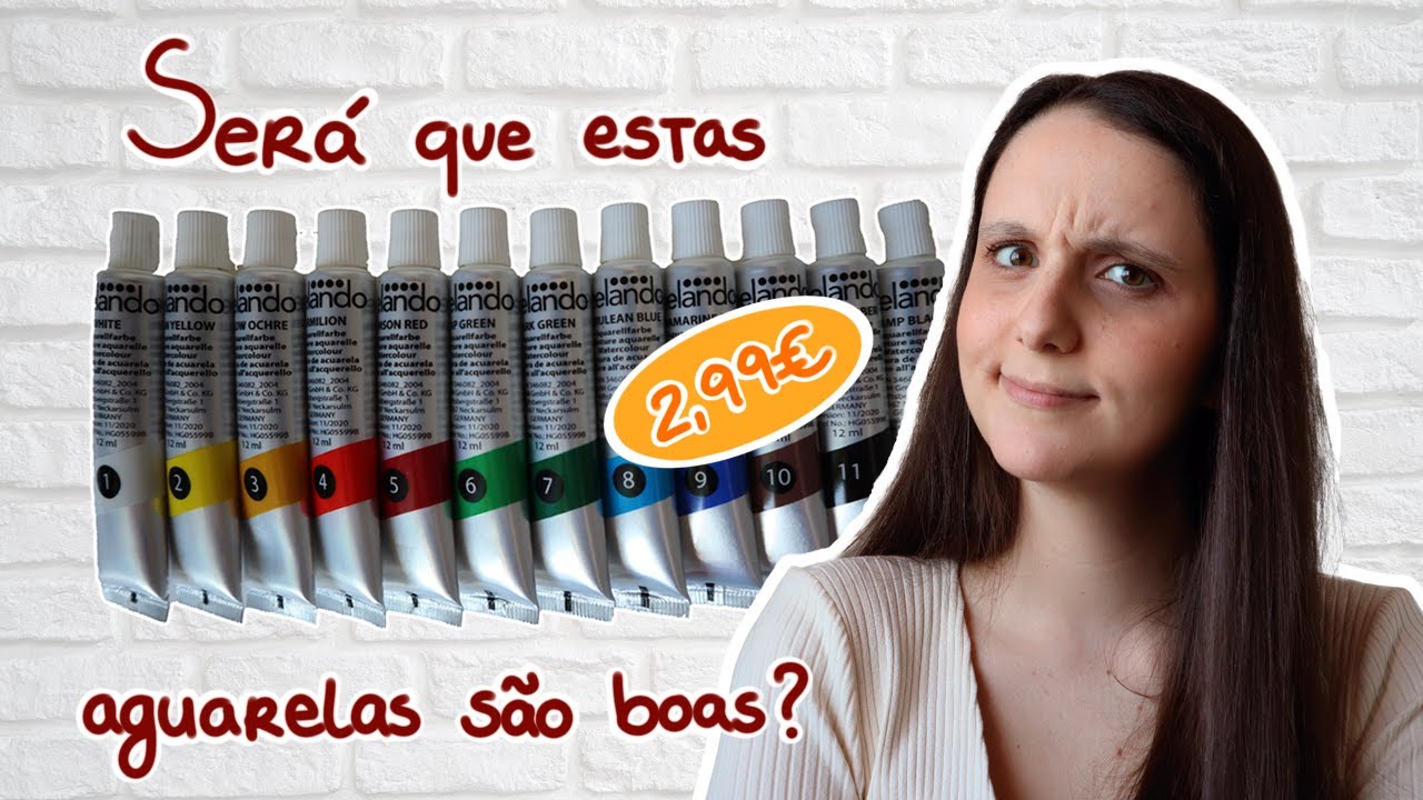 Testando as Novas Aguarelas do Lidl (Crelando) | Crelando Watercolour Review