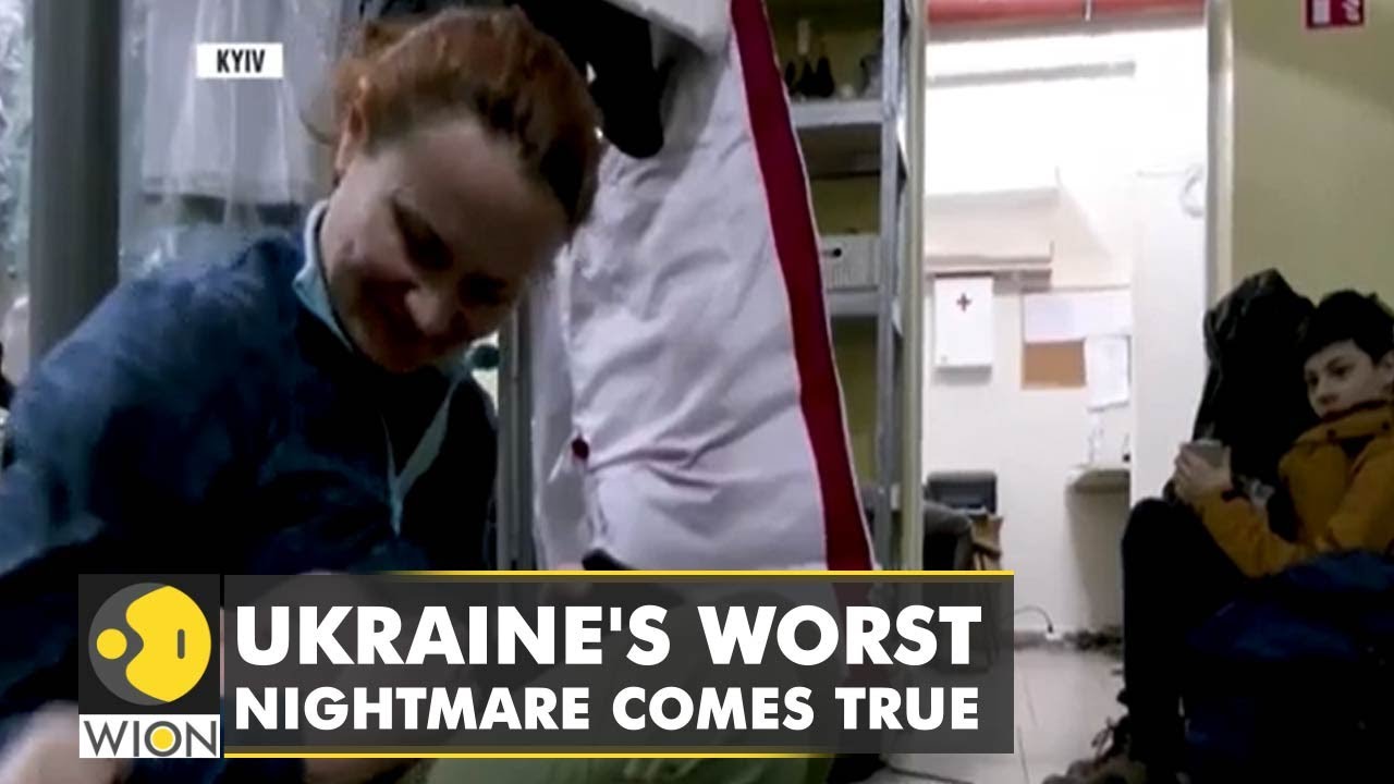 Russian attacks: Ukrainian citizens fill bomb shelters and subway stations | World News | WION