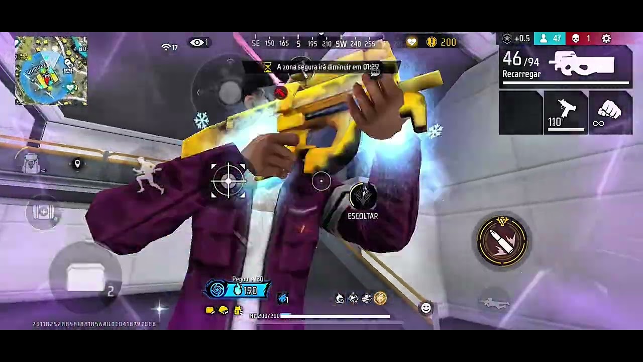 AMASSANDO NA NOVA ATUALIZAÇÃO DO FREE FIRE RANQUEADA SOLO MOBILE - QUE PARTIDA INSANA 😱