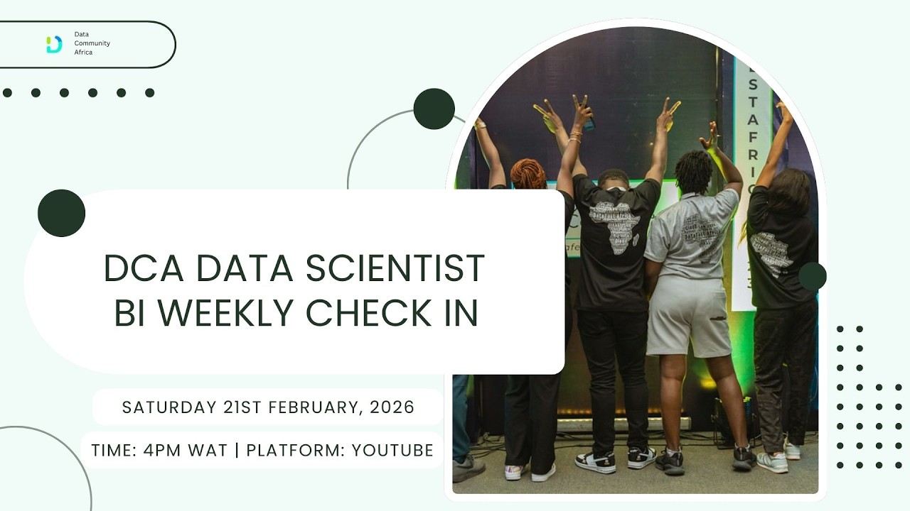 DCA Data Science Bi-Weekly Check-In