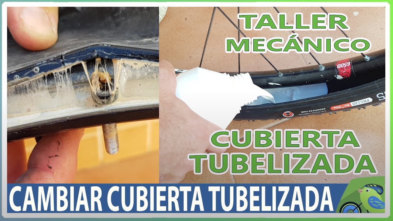 Sustituir cubierta desgastada por nueva en ruedas tubelizadas