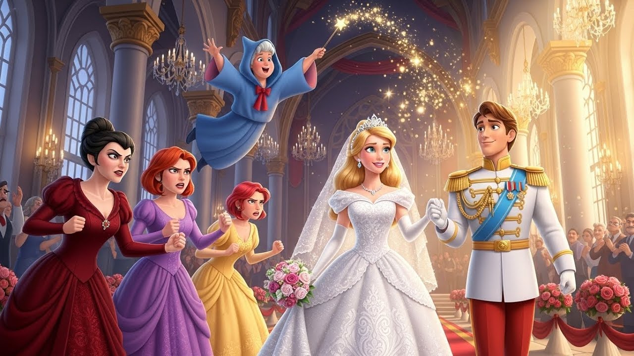 The Royal Wedding of Cinderella: The Magical Moment with Prince Charming! | Cinderella Animation,,